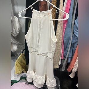 Gianni bini white graduation of wedding shower dress